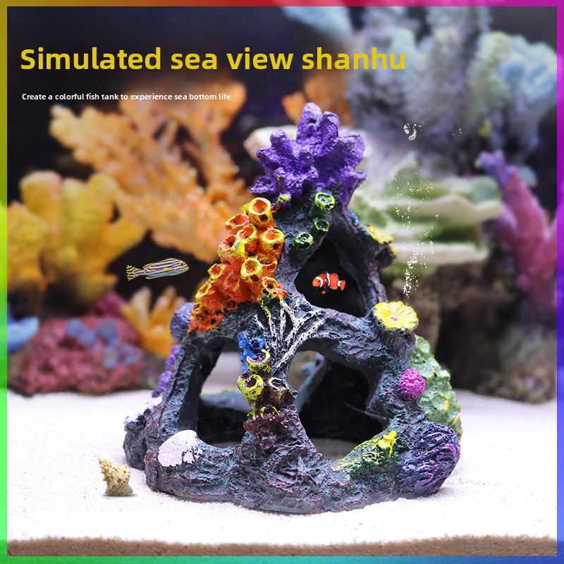 SYSENCIAGA Colorful Resin Cora - Saltwater Tank ulasan dan harga