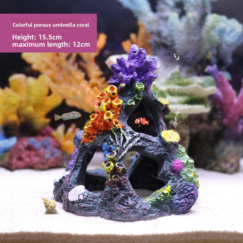SYSENCIAGA Colorful Resin Cora - Saltwater Tank ulasan dan harga
