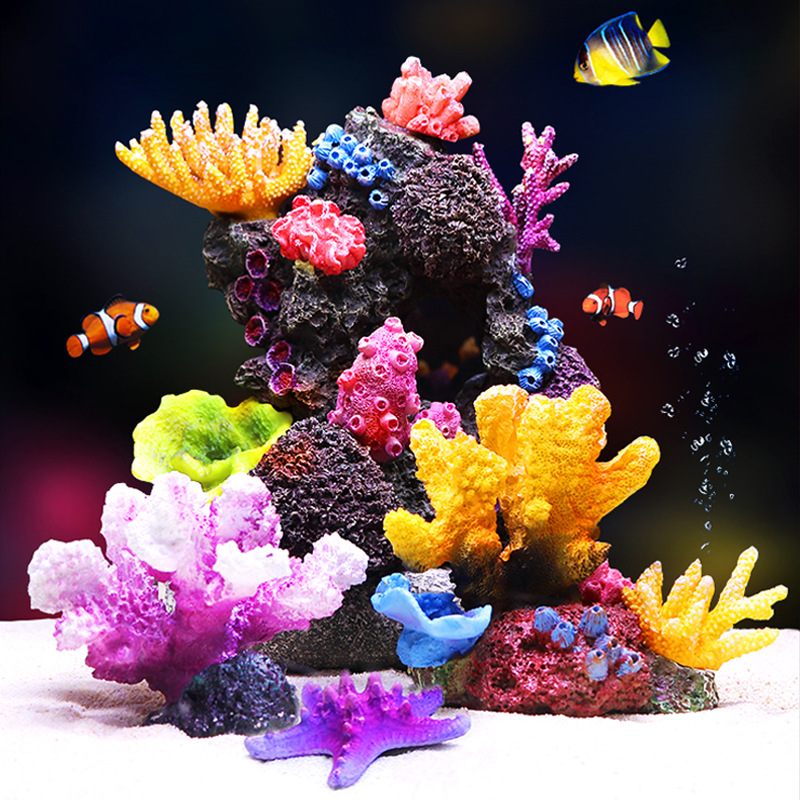 SYSENCIAGA Colorful Resin Cora - Saltwater Tank ulasan dan harga
