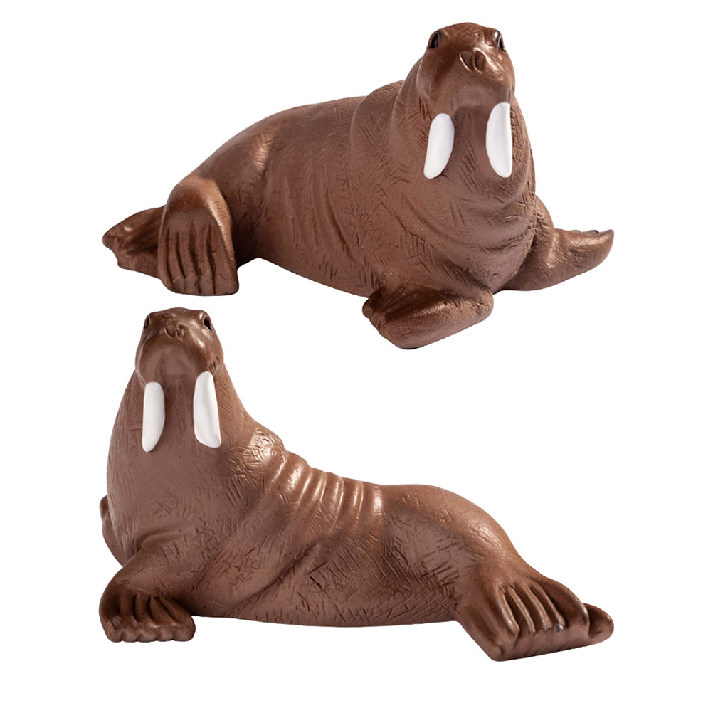 2Pcs Resin Walrus Miniature De - Ocean Aquarium ulasan dan harga