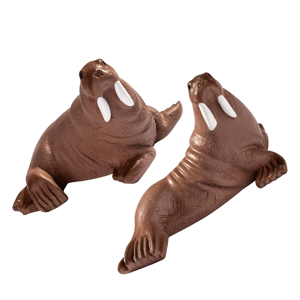 2Pcs Resin Walrus Miniature De - Ocean Aquarium ulasan dan harga