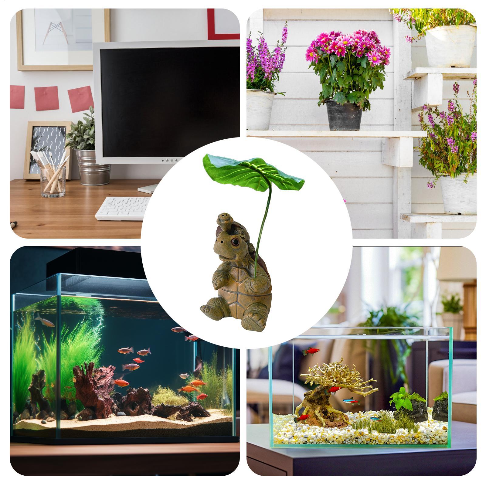 Turtle Figurine Fish Tank Deco - Saltwater Tank ulasan dan harga